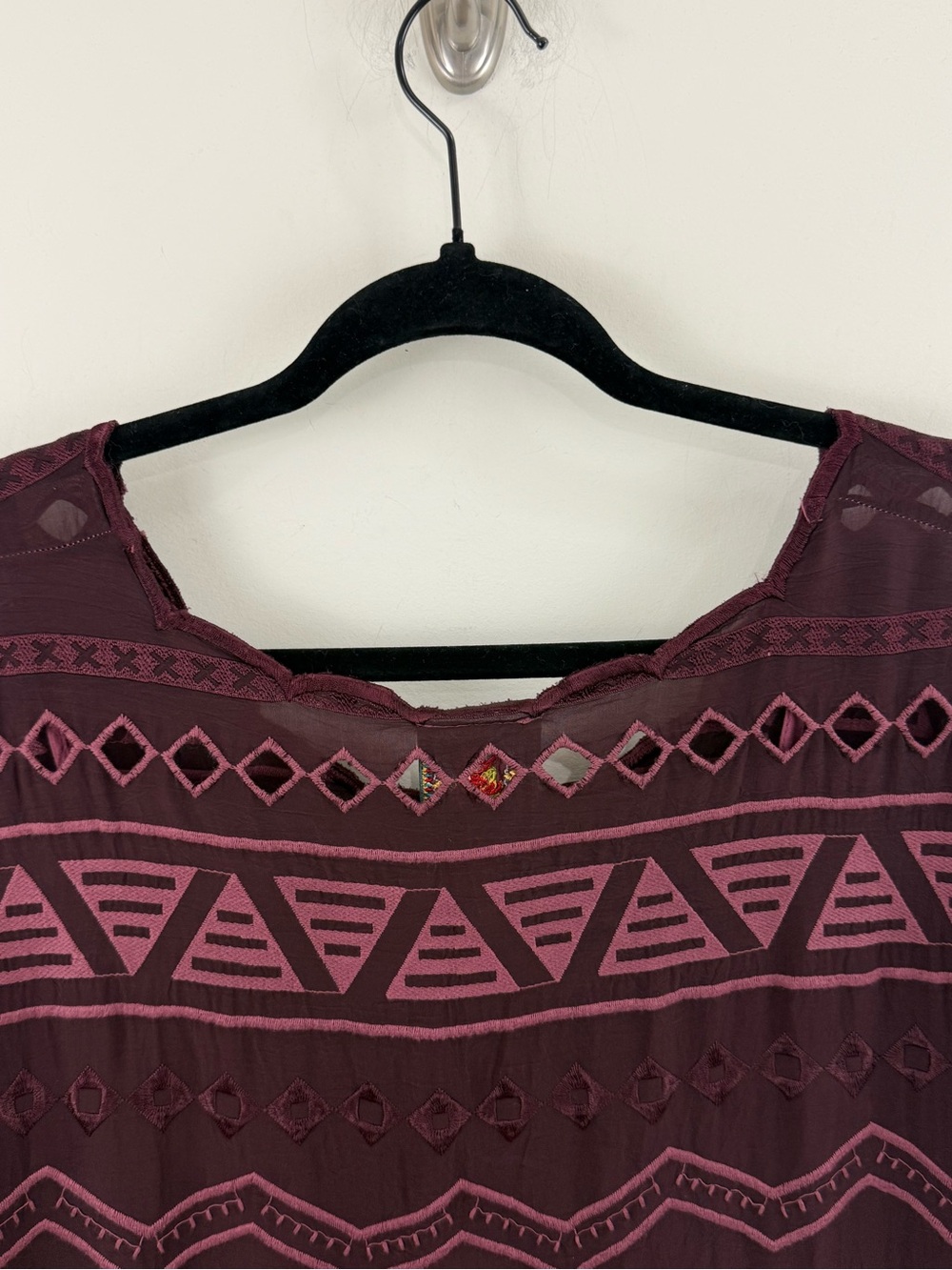 Johnny Was Long Sleeve Shift Dress Size XL Embroidered Bohemian Western - Picture 12 of 16